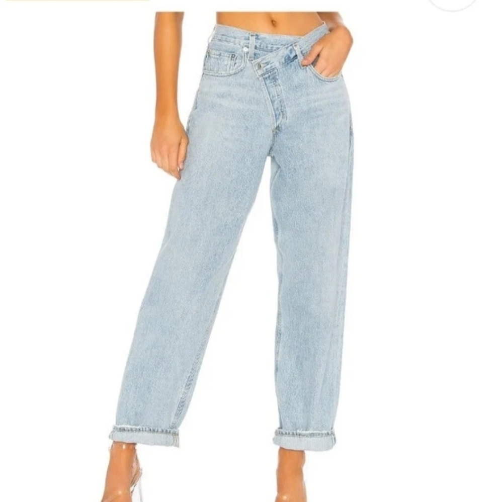 AGOLDE Women's Light Blue Jeans